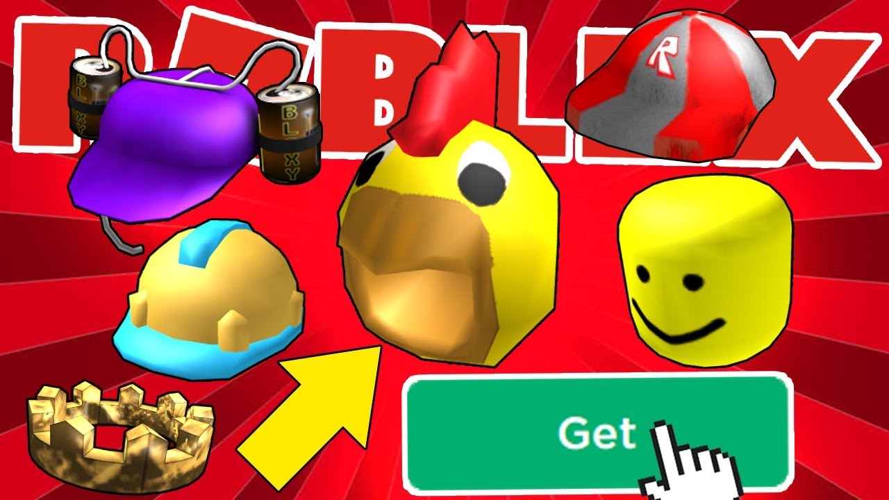 Here Are The Oldest Free Hats On Roblox Rare Items Youtube - old roblox hats on sale