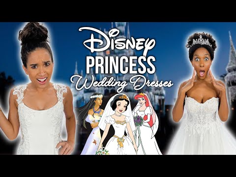 Trying On Disney Princess Wedding Dresses! (Part 3)