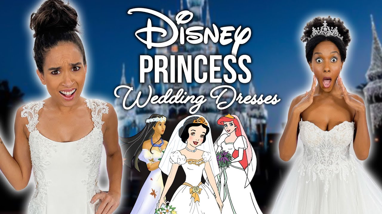 Trying On Disney Princess Wedding Dresses! (Part 3)