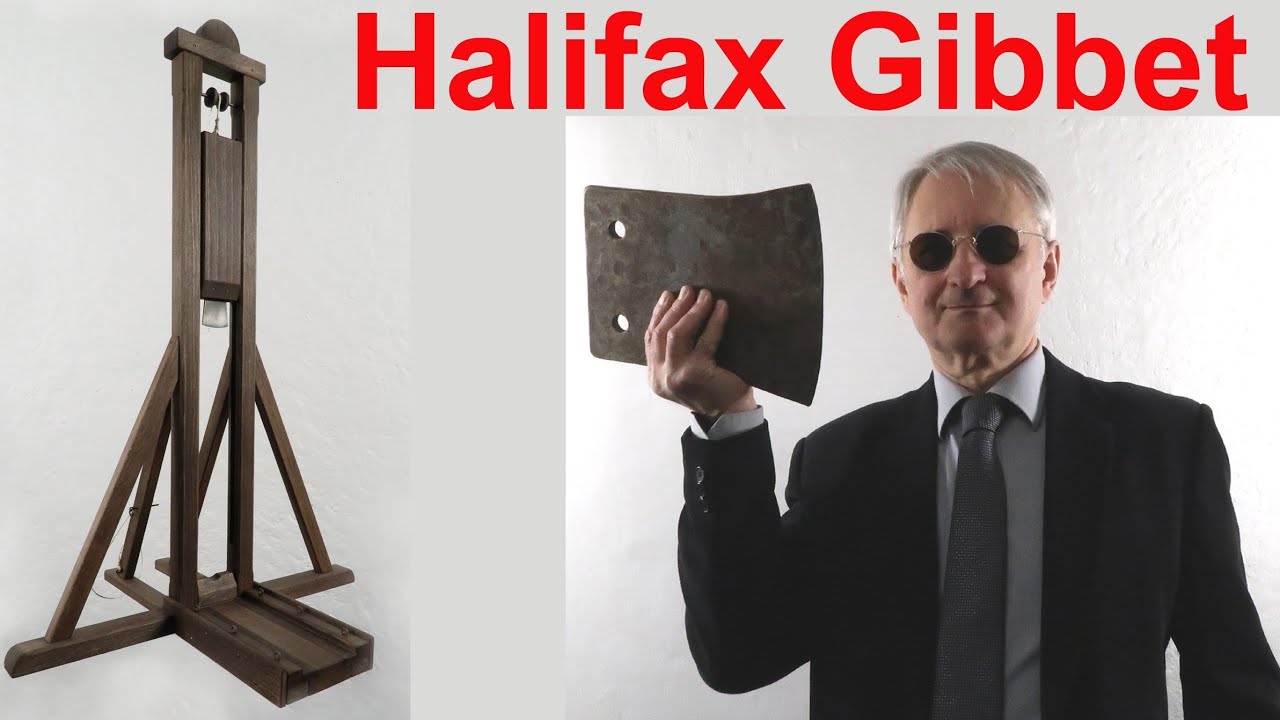 Halifax Gibbet anglický předchůdce gilotiny YouTube