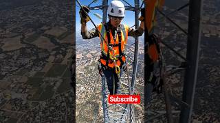 High Voltage Tower Line Maintenance ⚡ Real Risk Work 😱Tower Line Maintenance at Dangerous Height 😳