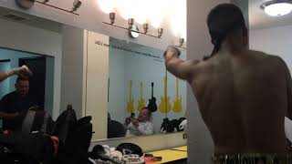 Marcos Dominguez Training Warning Up Before Entering The Ring In Phoenix. Maap Boxing Promotions.