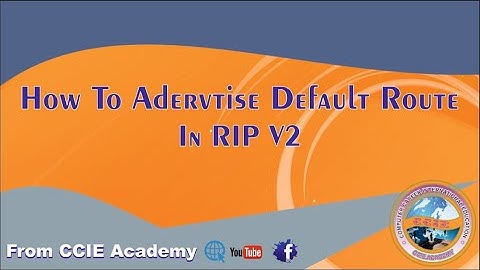 How to Advertise Default Route in RIP V2