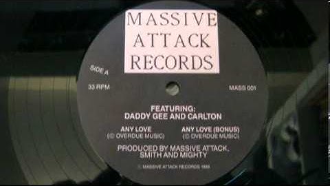 Massive Attack - Any Love 12" single VERY RARE Featuring Daddy Gee and Carlton