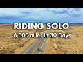 Riding solo  6000 mile motorcycle adventure in the usa backcountry  camping cooking relaxing