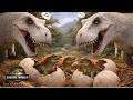 Le intercambiamos los huevos al T-Rex… y pasó esto 😱 JURASSIC WORLD EVOLUTION 3