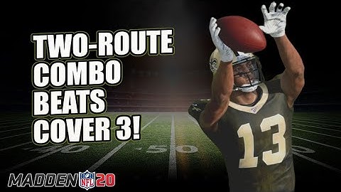 EASY Two-Route Combination to Beat Cover 3 in Madden 20!