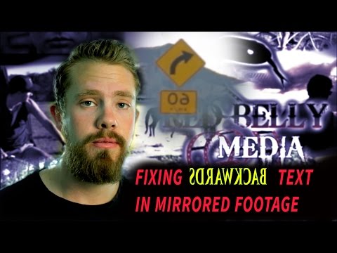 After Effects Tutorial - Fixing Backwards Text in Mirrored Footage
