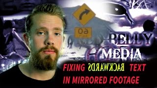After Effects Tutorial - Fixing Backwards Text in Mirrored Footage