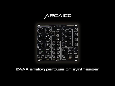 Zaar 4voice analog percussion synthesizer simple patch #modular  #eurorack #synth #drum #percussion