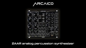 Zaar 4voice analog percussion synthesizer simple patch #modular  #eurorack #synth #drum #percussion