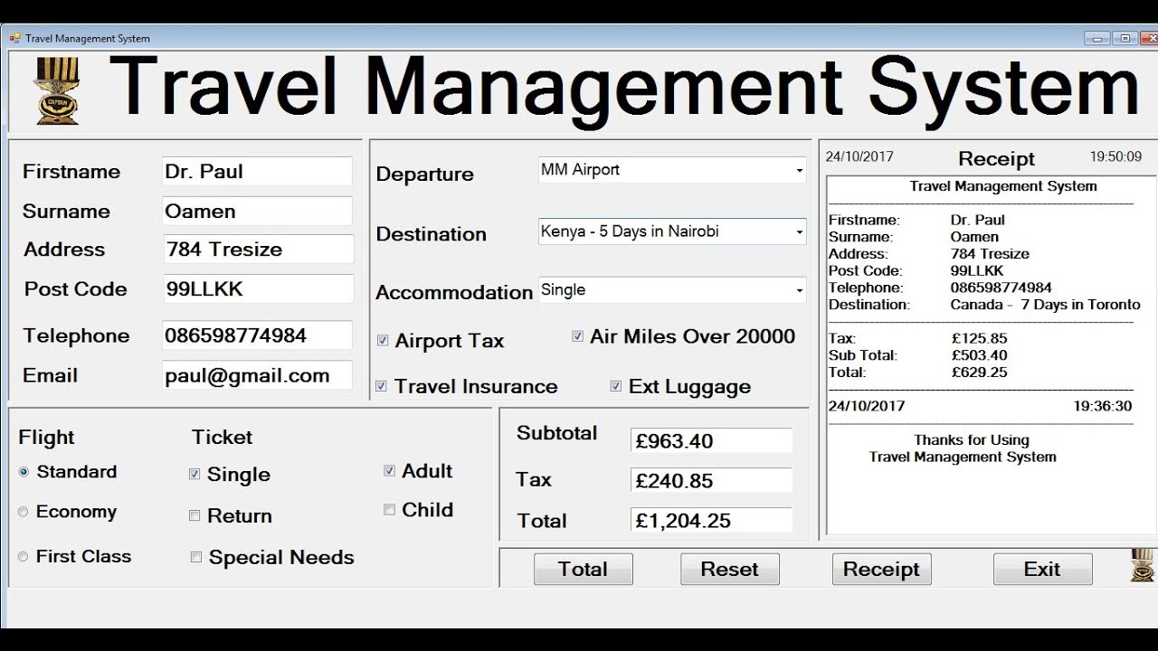 travel management bw