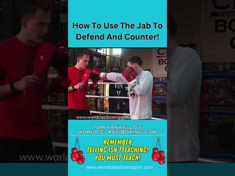 How to defend the Right Hand and Counter using the Jab! #boxing #protips #boxingdrill #defend #howto