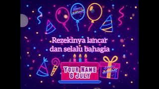 Lagu Selamat Ulang Tahun 6 July by Dejekun