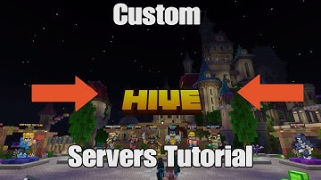 How To Make Hive Custom Servers In Minecraft