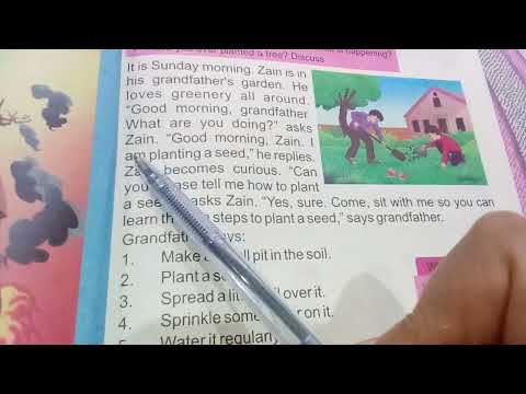 English grade 2 (2021-22) Unit 3 Let's Plant Trees / Reading with translation book page 22