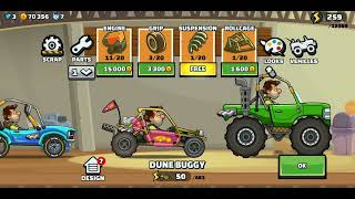 playing hill climb racing 2. gameplay