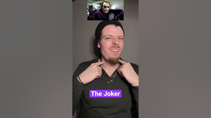 How To Sound Like Heath Ledger’s Joker #impression #impressions #joker #thejoker #heathledger #tdk