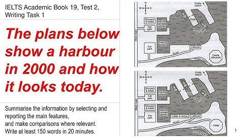 IELTS Academic 19 Test 2 Writing Task 1 | Maps Diagrams | Porth Harbour