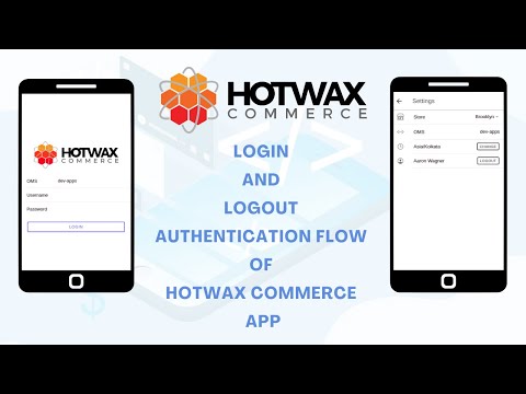 Login and Logout authentication flow of HotWax Commerce app