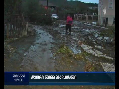 განადგურებული მოსავალი და დაზიანებული საცხოვრებელი სახლები - სტიქია ახლაციხეში