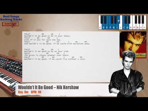 Wouldn't It Be Good – Nik Kershaw Piano Backing Track with chords and  lyrics - YouTube
