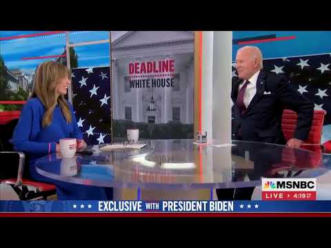 Durante una entrevista en vivo, Joe Biden se levanta y se retira del set