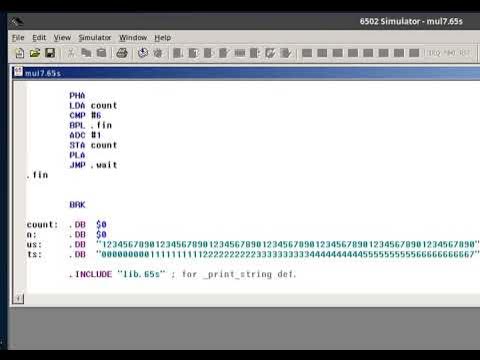 6502 Assembly - Multiply by 7, using 3 Left Shifts, then subtract ...