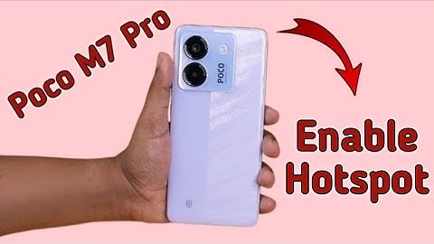 How to on Portable hotspot in Poco M7 pro, poco m7 pro mein hotspot kaise on kare, Hotspot settings