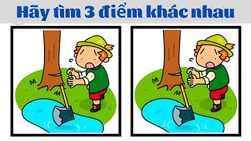 tìm điểm khác nhau giữa hai bức tranh - Luyện IQ Channel