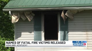 Names of fatal fire victims released