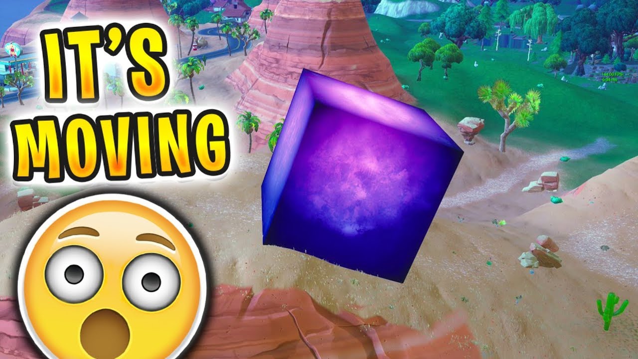 THE MASSIVE PURPLE CUBE *MOVED* IN FORTNITE