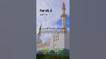 Thumbnail of Surah An-Najm Ayat 1-18 |Maliq Leander Sutapsi #sorts #allah