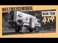 Fernreise-Traum für Zwei: 4x4 Wohnmobil-Lkw auf MAN TGM