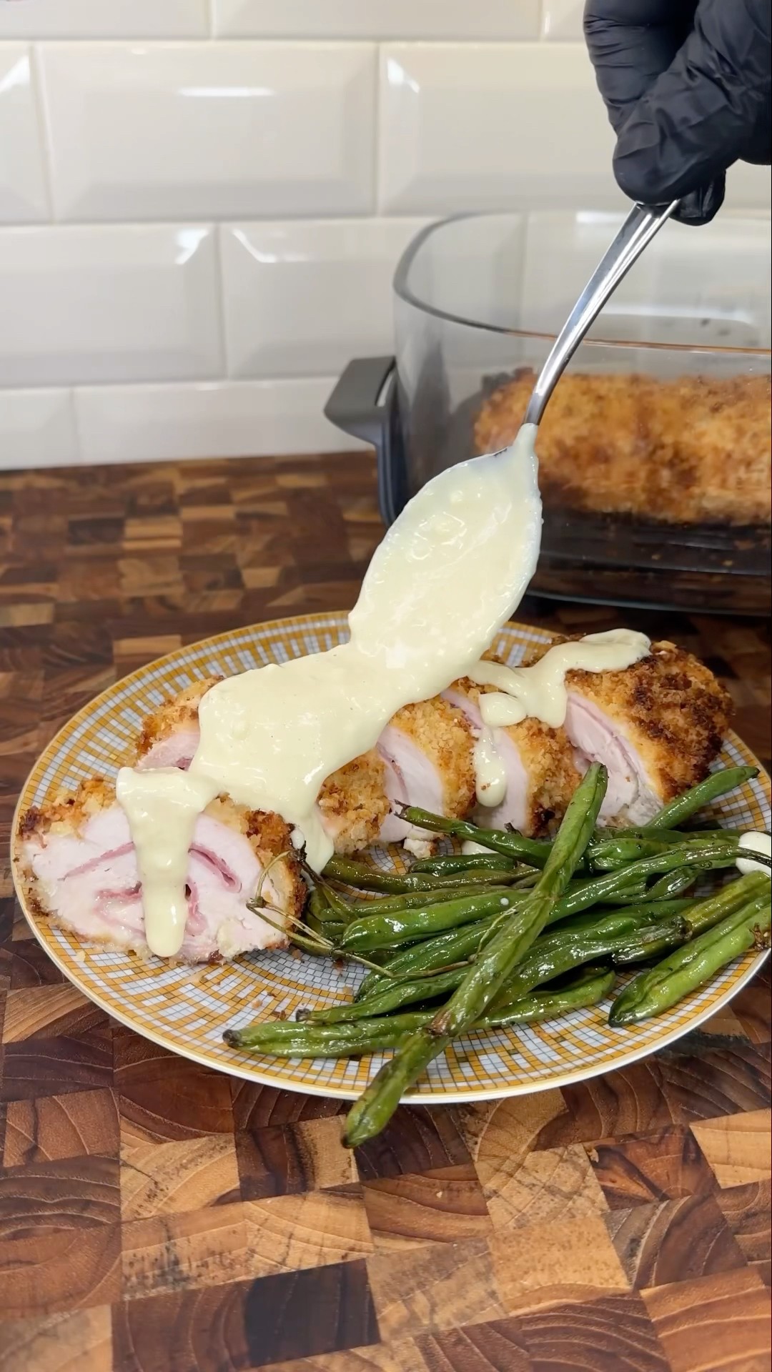 Air Fryer Chicken Cordon Bleu #shorts
