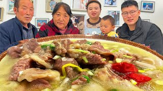 Make mutton noodles today, so tasty