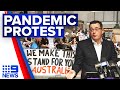 Protestors rally against Victoria's proposed pandemic bill | Coronavirus | 9 News Australia