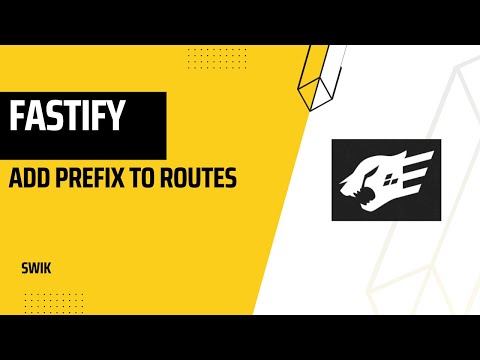 FASTIFY - Add prefix to routes