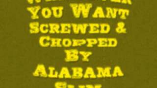 Whatever You Want Tony Toni Tone Screwed & Chopped By Alabama Slim chords