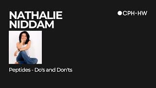 Keynote Talk CPH-HW 2025 | Nathalie Niddam | Peptides - Do's and Don'ts