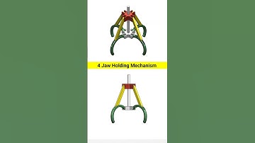 4 Jaw Holding Mechanism 📌  #mechanism #robot #engineering