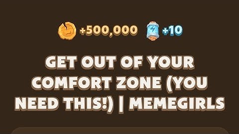 Get Out of Your Comfort Zone (You Need This!) | MEMEGIRLS | MemeFi new video code today