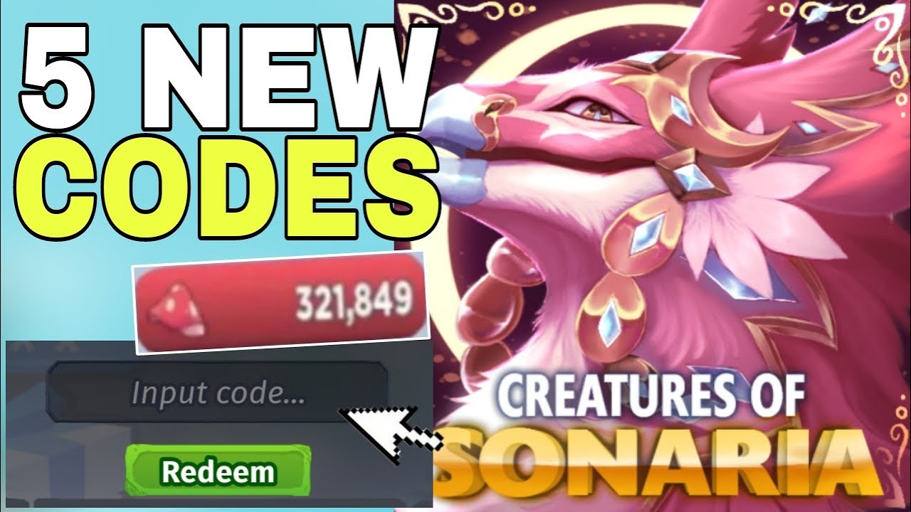 ALL* NEW WORKING CREATURES OF SONARIA ROBLOX CODES 2023 ! CREATURES OF SONARIA  CODES 