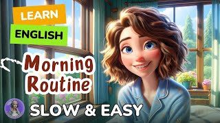 [SLOW] Morning Routine | Improve your English | Listen and speak English Practice Slow & Easy