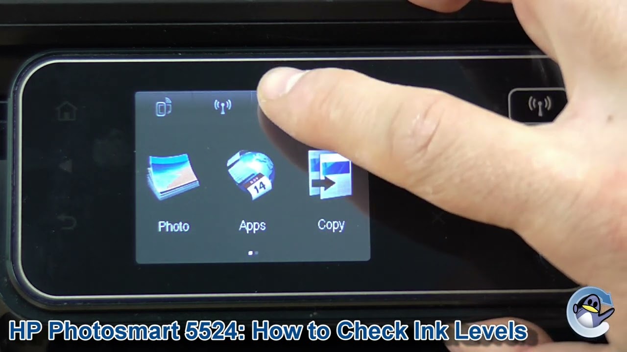cilia indendørs Sequel HP Photosmart 5524: How to Check Estimated Ink Levels - YouTube