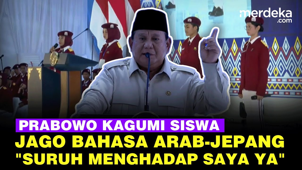 Prabowo Kagum Empat Siswa Sekolah Rakyat Jago Bahasa Inggris-Jepang: Suruh Menghadap Saya