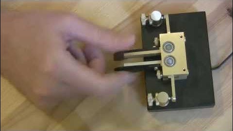 Iambic Keyer and Technique. CW Morse Code key