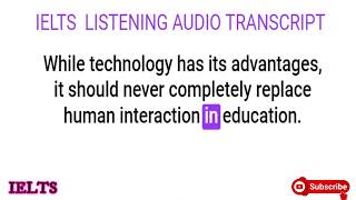 IELTS  LISTENING AUDIO TRANSCRIPT screenshot 5