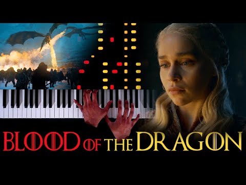 Game of Thrones - Blood of the Dragon - Piano|Synthesia