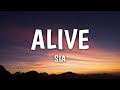 Sia  alive lyrics